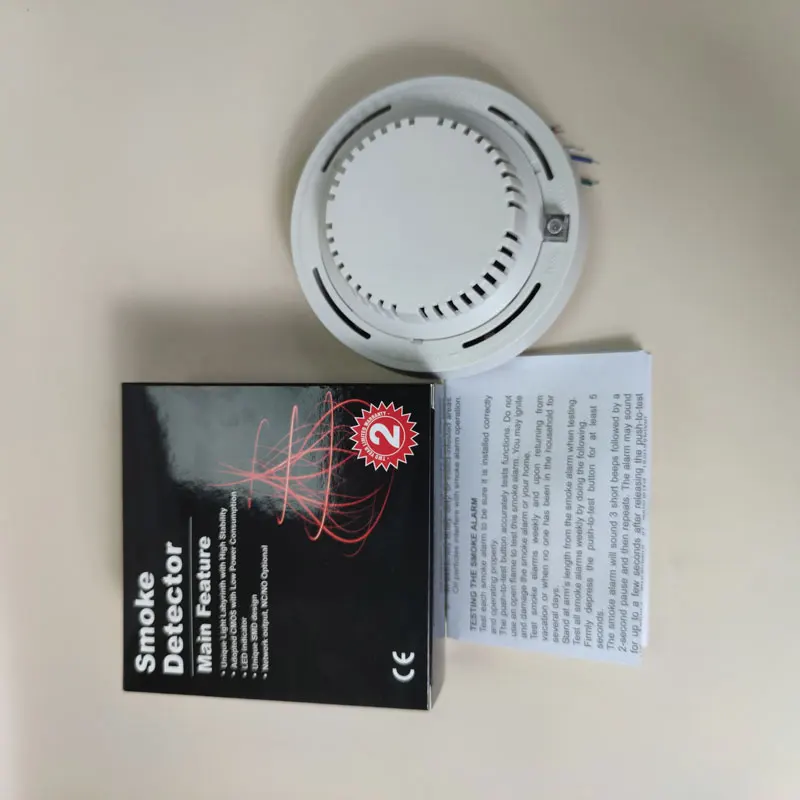 System Smoke Alarm Sensor 4-wired Conventional Photoelectric 12V Smoke Detector