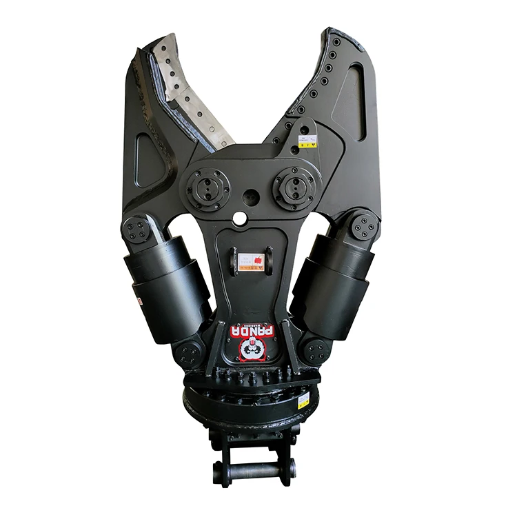 Mobile Scrap and Demolition Shear scrap metal processing bridge deconstruction and industrial demolition excavator metal shear