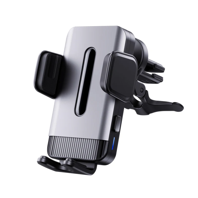 15W Qi Dual Coil Auto Clamping Smart Sensor Phone Holder Wireless Car Charger for iPhone 14 13 Samsung Z Fold Flip