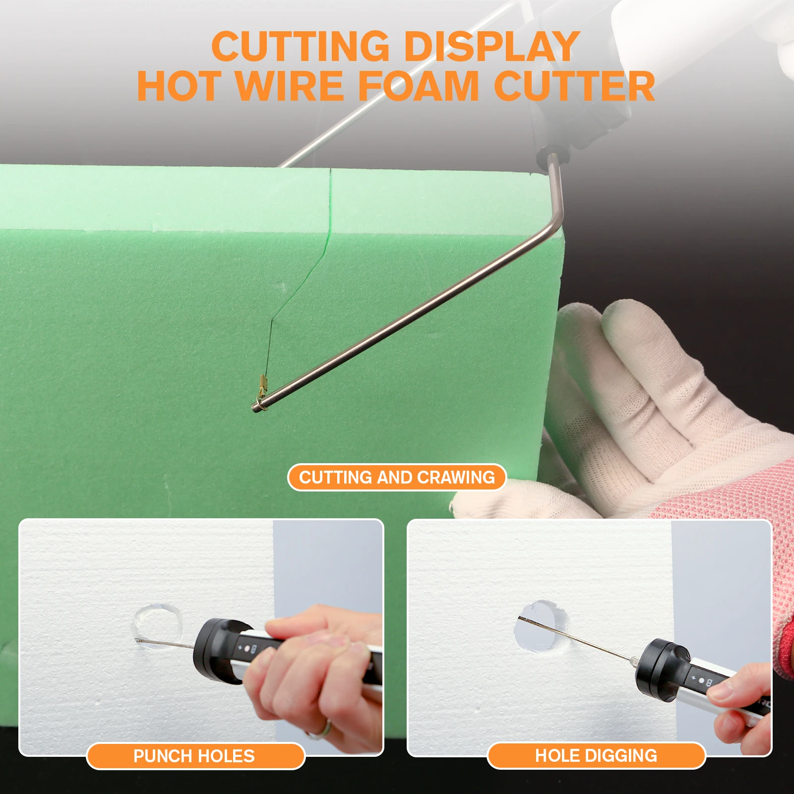WH41-1 Rongter DIY 4 IN 1 Hot Wire Foam Cutting Tool/Foam Cutting Pen/DIY Foam Cutter