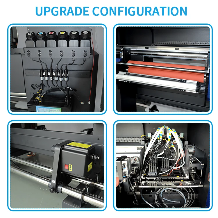 A3 UV DTF printer 30cm 60cm imprimante ab film I3200 head all in one Roll To Roll UV DTF printer with laminator printing machine