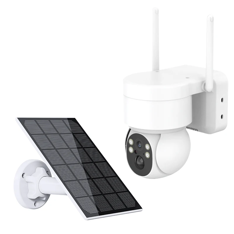 Icsee Tuya Security System Wireless Outdoor Ip Cctv Network Battery Panel Power Sd Card Camera Solar With Battery