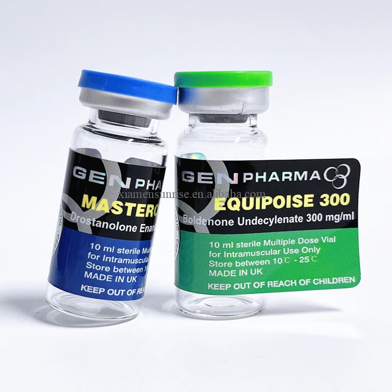 Custom label design printed pharmaceutical grade 10 ml vial labels for Test E
