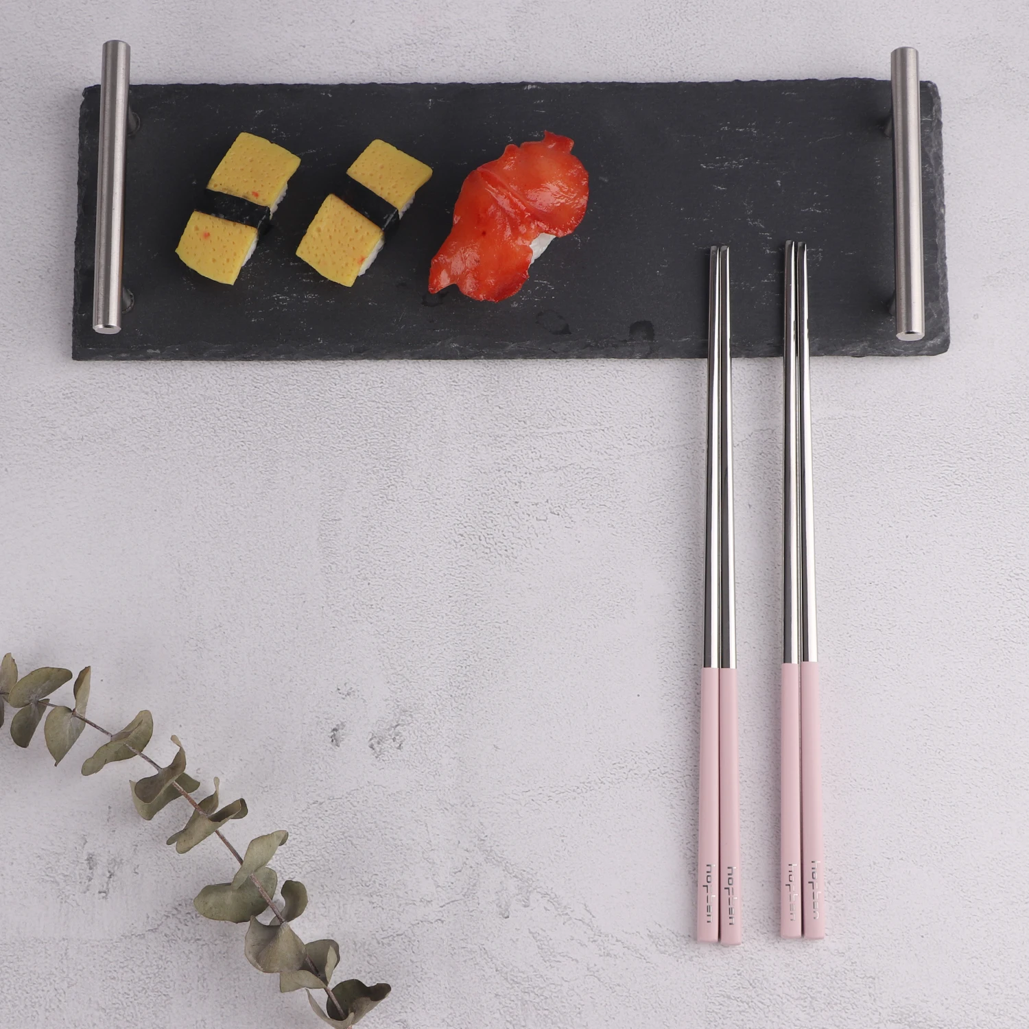 China Wholesale 430 Reusable Multicolor Korean Stainless Steel Metal Chopsticks