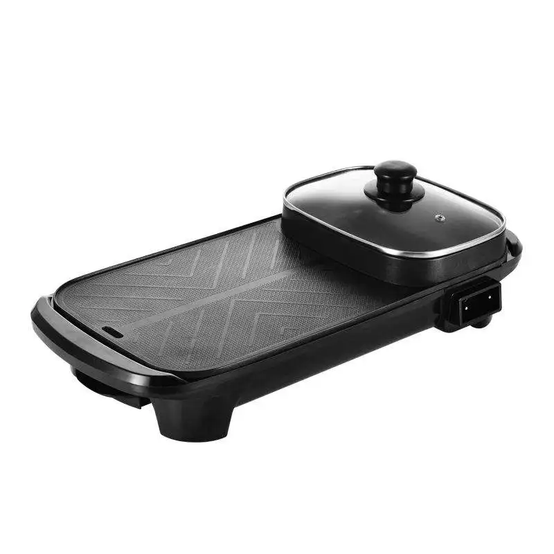 Multi-function Smokeless BBQ Grill Indoor Electric Barbecue Grills Nonstick Electric Grill with Hot Pot