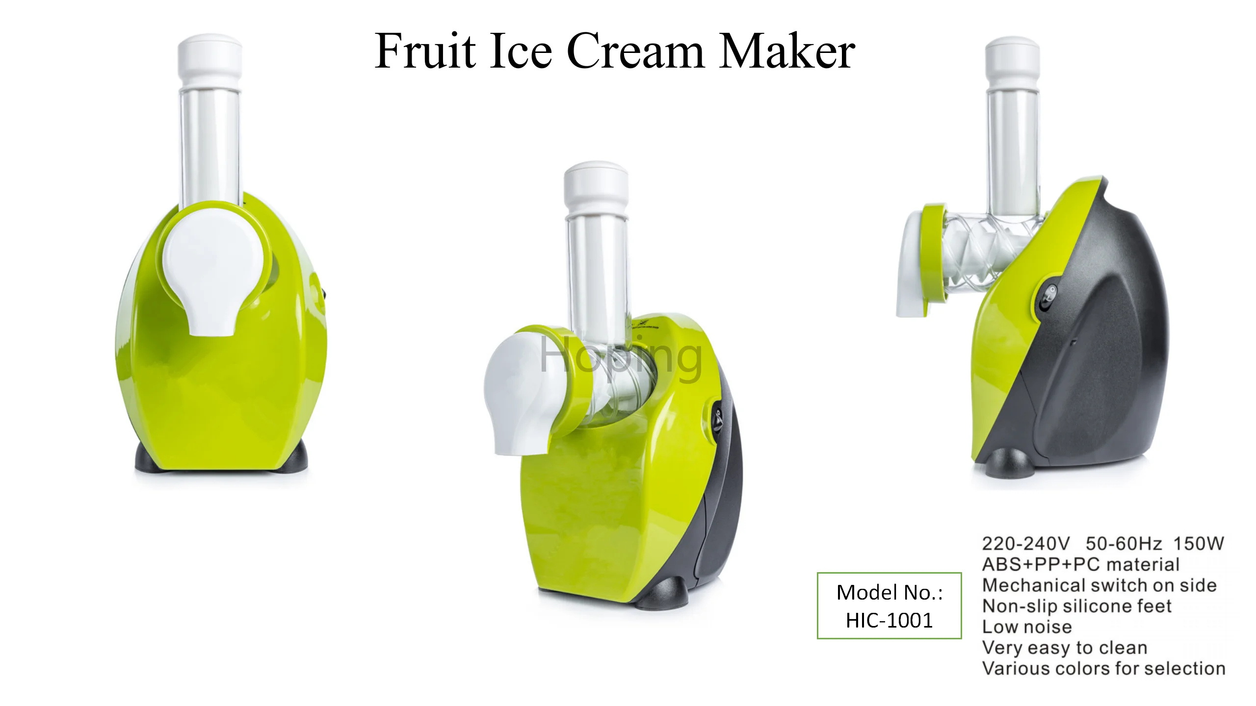 Household Family Use Milk Fruit Yogurt Maker Frozen DIY Ice Cream Maker 150W Fruit Smoothie Machine