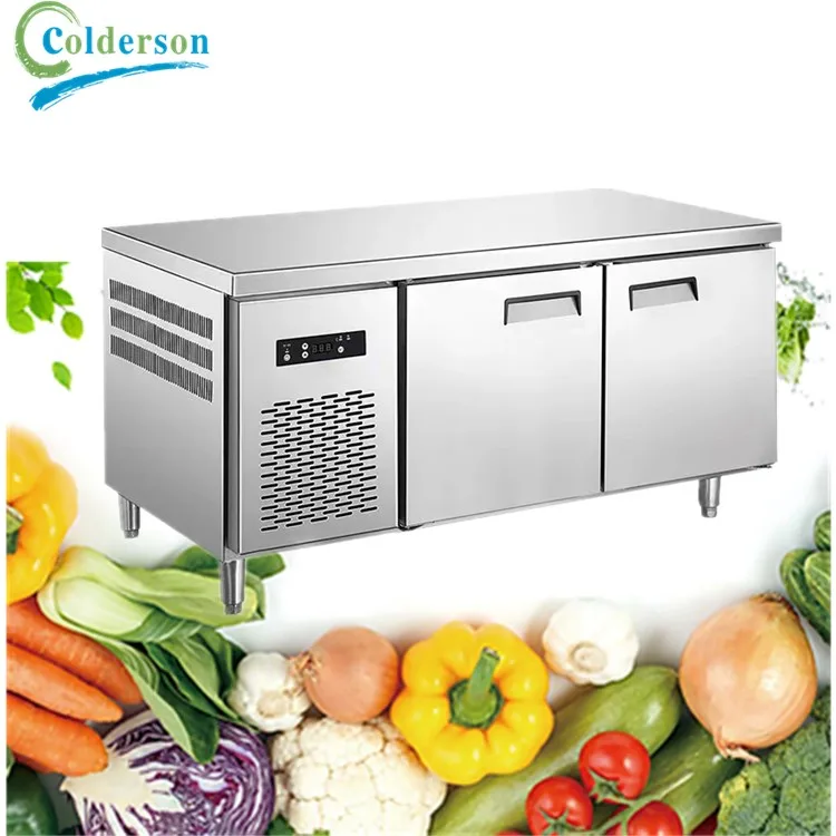 Manufacturer workbench refrigerators frozen fresh table bench refrigerators cold console Working Table Cooler Freezer
