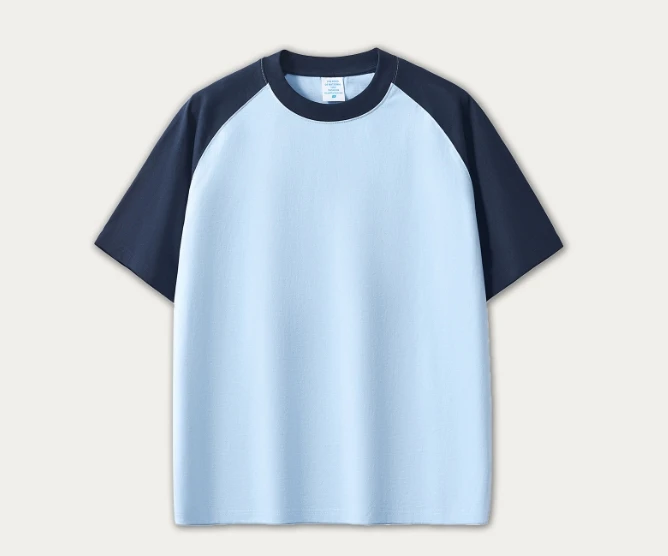 Customs-Free Cotton Vintage Garment Dye Vintage Wash Patchwork Tshirts Streetwear Stripe T-shirt for Men Top Tee Summer