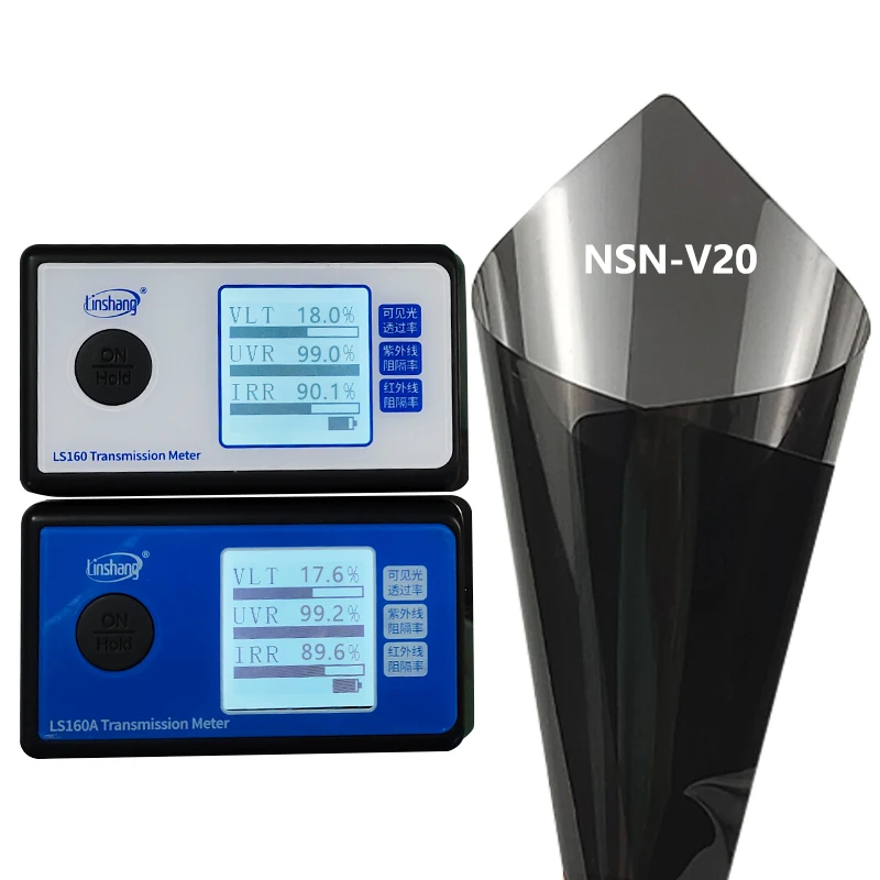 NSN-V20 Magnetron Sputtering Reflection High Heat Insulation UV99% Car Glass Film Safety Explosion-proof Privacy Film