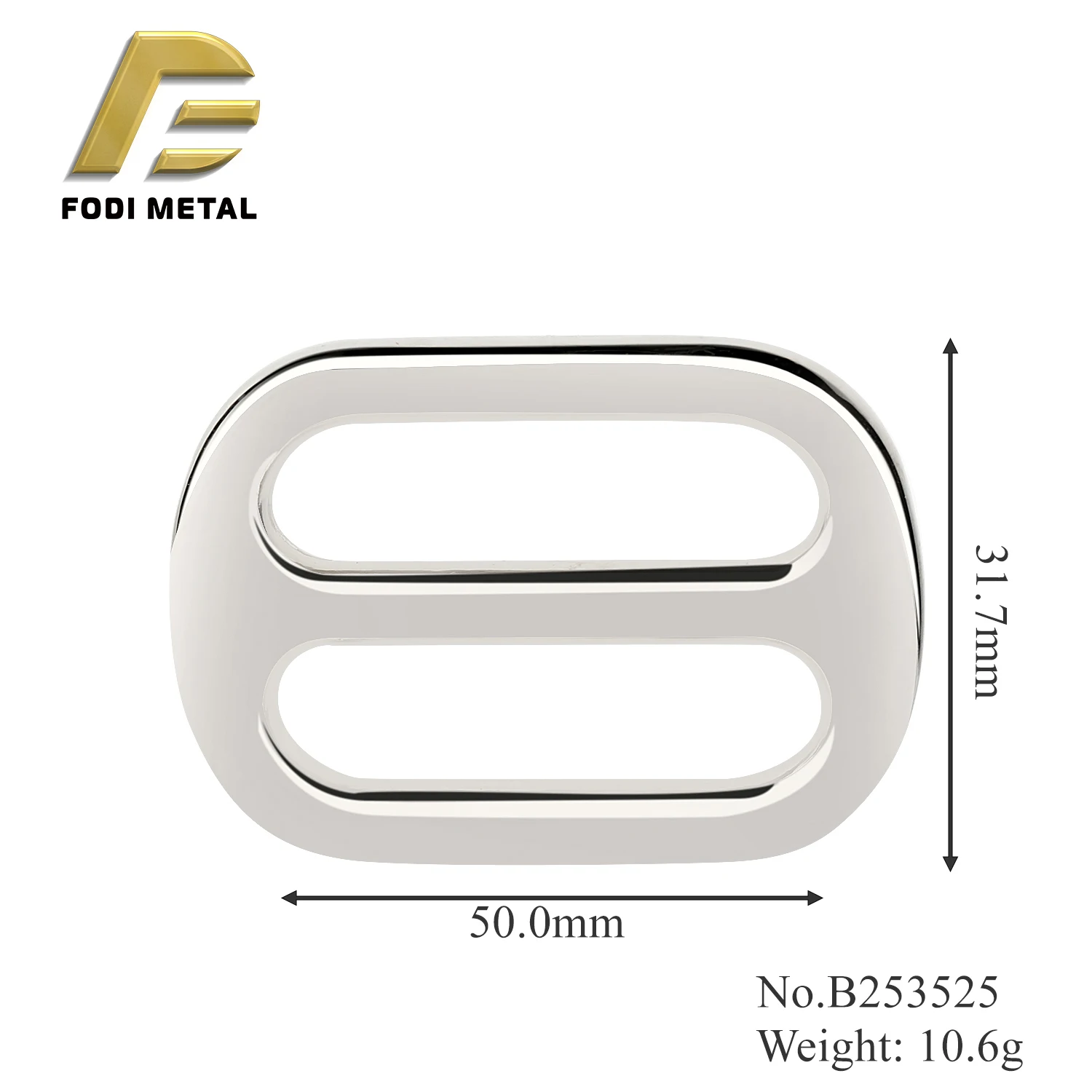 B253525 Heavy Duty Metal Buckle for Durable Backpack and Men Shoulder Bags
