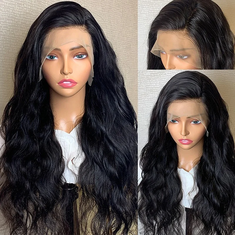 Clj Unprocessed Cheveux Transparent Lace Frontal Wigs Brazilian Natural 13X4 Body Wave Sri Lanka Human Hair Wig For Black Women