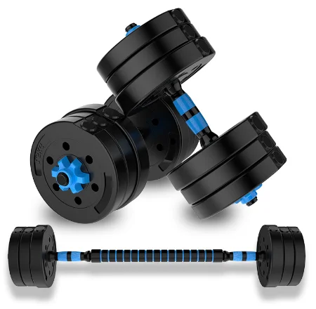 Juego de mancuernas de pesas ajustable de cemento ambiental de set pesas 10kg 15 kg 20 kg