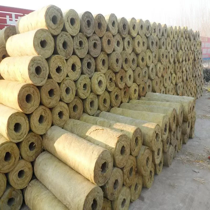 Chemical rock fiber cotton pipe insulation rock mineral wool heat pipe refractory heat pipe