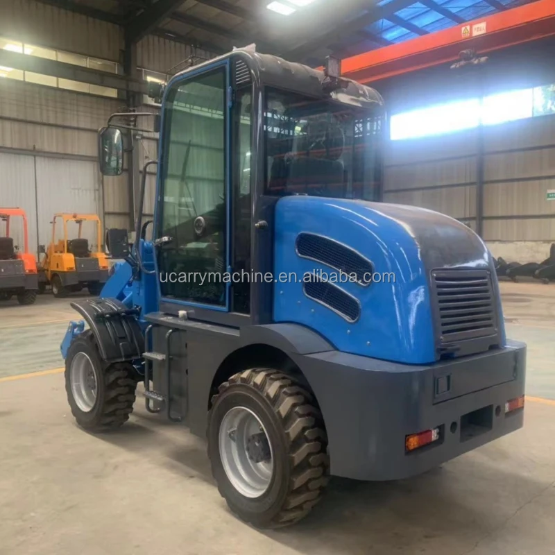 Yunnei Mini Wheel Loader with TCM 1-5 Ton Rated Load Front Loader Design Gearbox Bearing Pump Bucket for Farm Industries