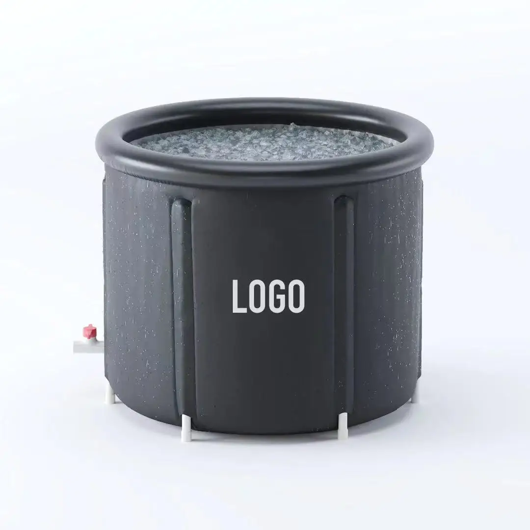 2-3 People Use D120*H75CM Portable Ice Bath Pod Cold Soaking Sports Recovery Tubs