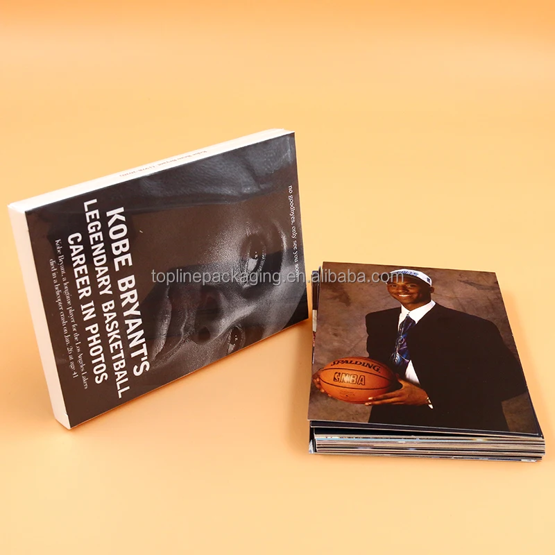 Custom printed basketball trading card design character card postcards world famous influence superstar card shrink packaging