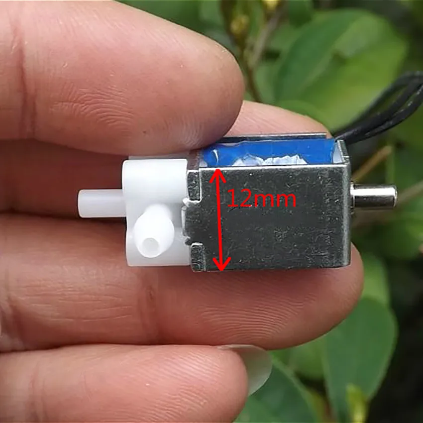 HomTR Micro Solenoid Valve 2 Position 3 Way Vent Exhaust for Air Pump DC 5V 6V Electric Solenoid Valve