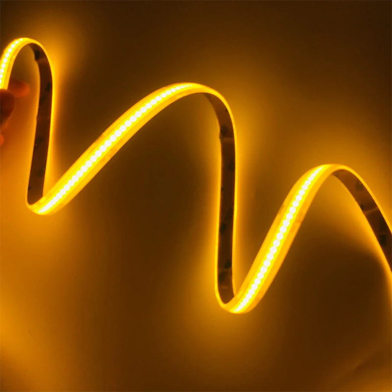 Tunable White 2700K-6500K cob 14W/m 608 leds/M FPC Width 10mm DC 24V LED Flexible Strip