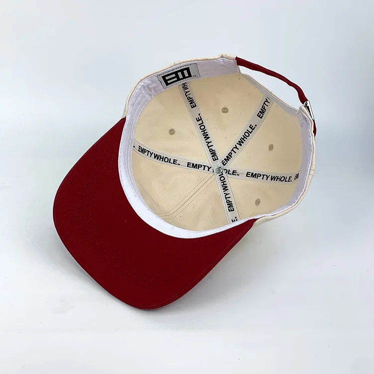 100% cotton unisex two tone streetwear vintage custom 3d unstructured embroidered embroidery logo 6 panel dad baseball cap hat