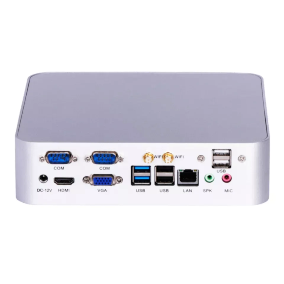 4K Mini Pc I-ntel celelron 2955U  Dual Core 2 Threads 2MB  RTC Auto power on 2*LAN RS232 Kiosk Desktop Computer WiFi6
