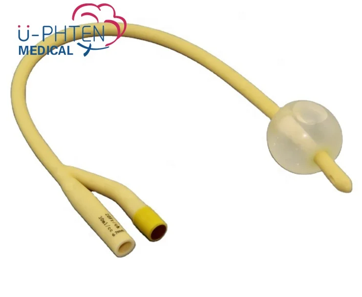High quality ce approved medical single double balloon 4 3 2 way latex foley catheter