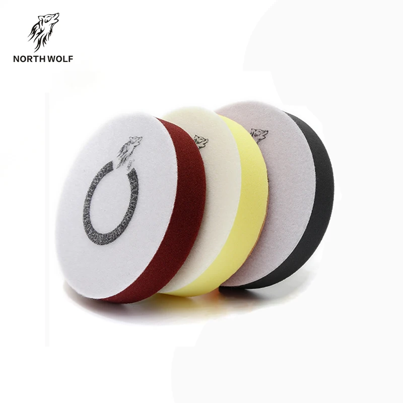 3pcs kit 6 inch 3 step polishing pad rotary buffing and polishing pad kit