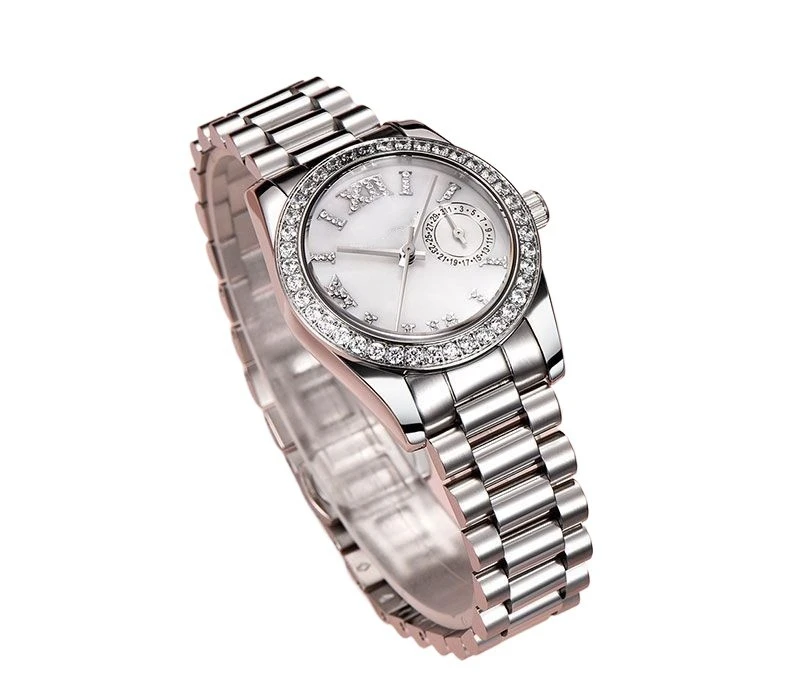 Luxury Fashion Moissanite Watch Men	 Waterproof Quartz Simple Wrist Watch Moissanite Watch