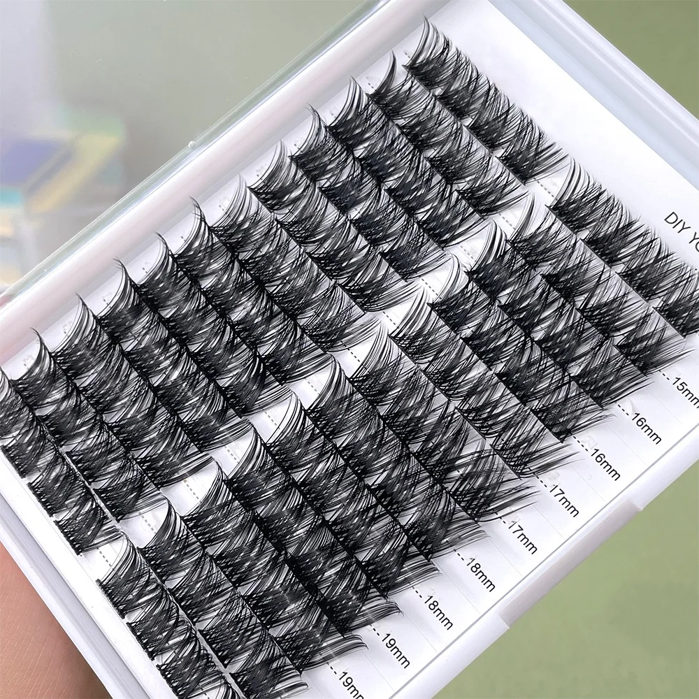 High Quality Wispy Diy Cluster Eyelash Extension Kit Wholesale Custom Logo Cluster Lashes Kit Eye Lash Segments Segment Diy Lash