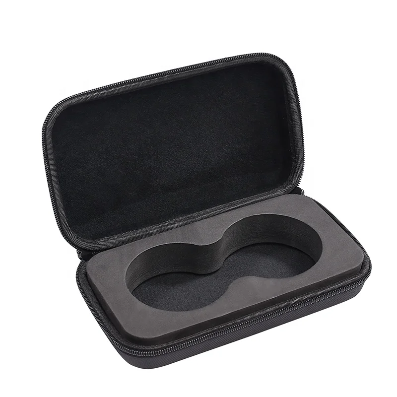 Factory small Custom Portable Carry EVA Hard Shell Zipper Pouch Case with Logo