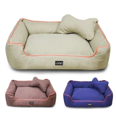 Wholesale luxury dog bed pet bed sofa comfortable and soft can be fully removable and washable