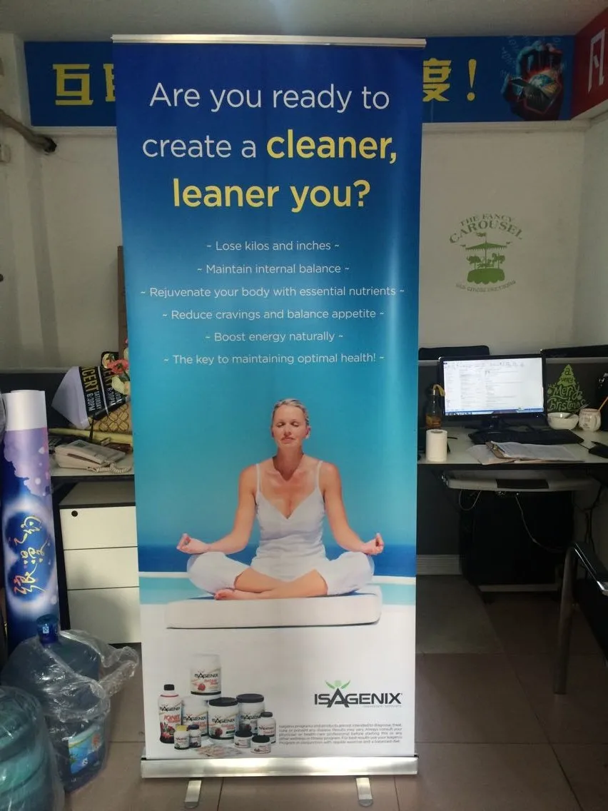 Economical Roll Up Banner Display Spruce Up Your Advertising Display Exhibition Show Standard Roll Up Eco Advertising