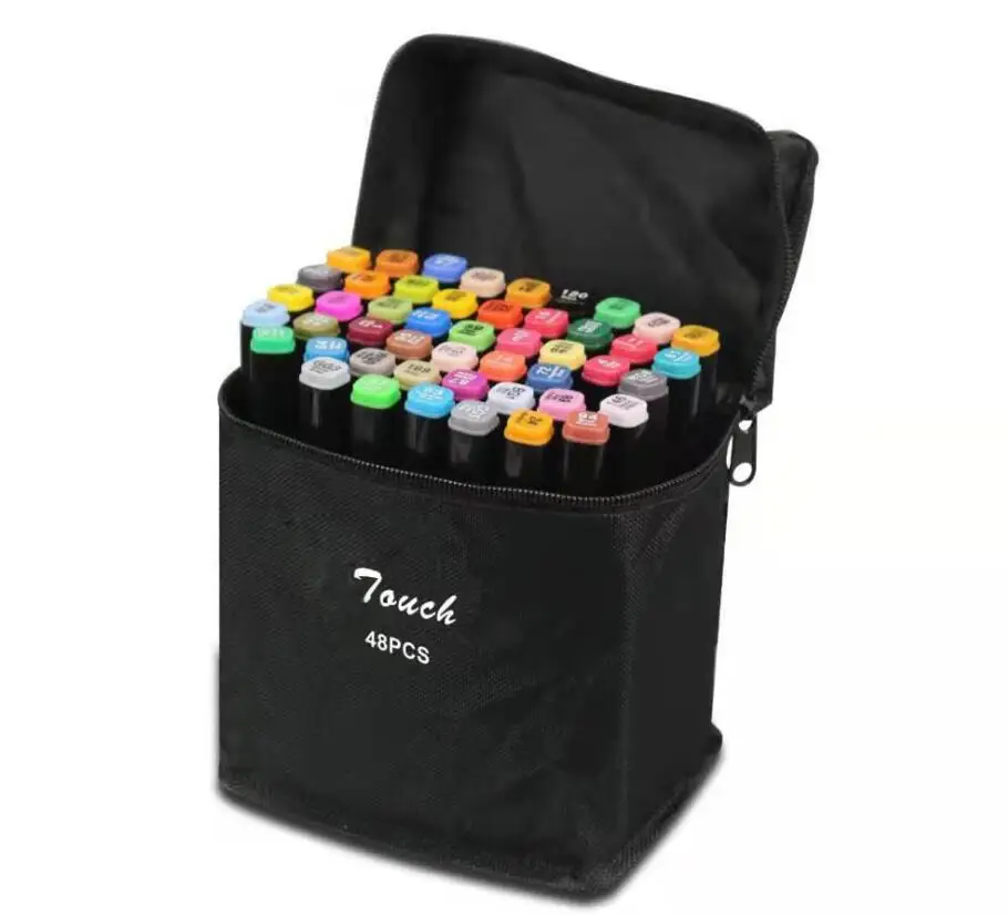 
Touch 168 Colors School Children Art Dual Tip Brush Marker Pens set 