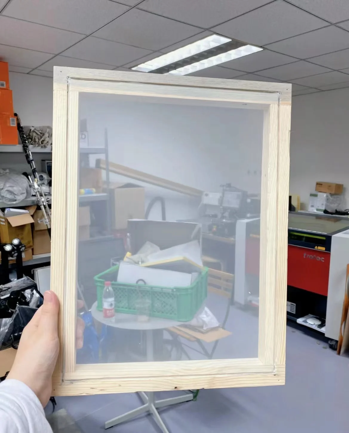 High quality stock 80 150 180 200 silk polyester screen printing mesh frame for industry
