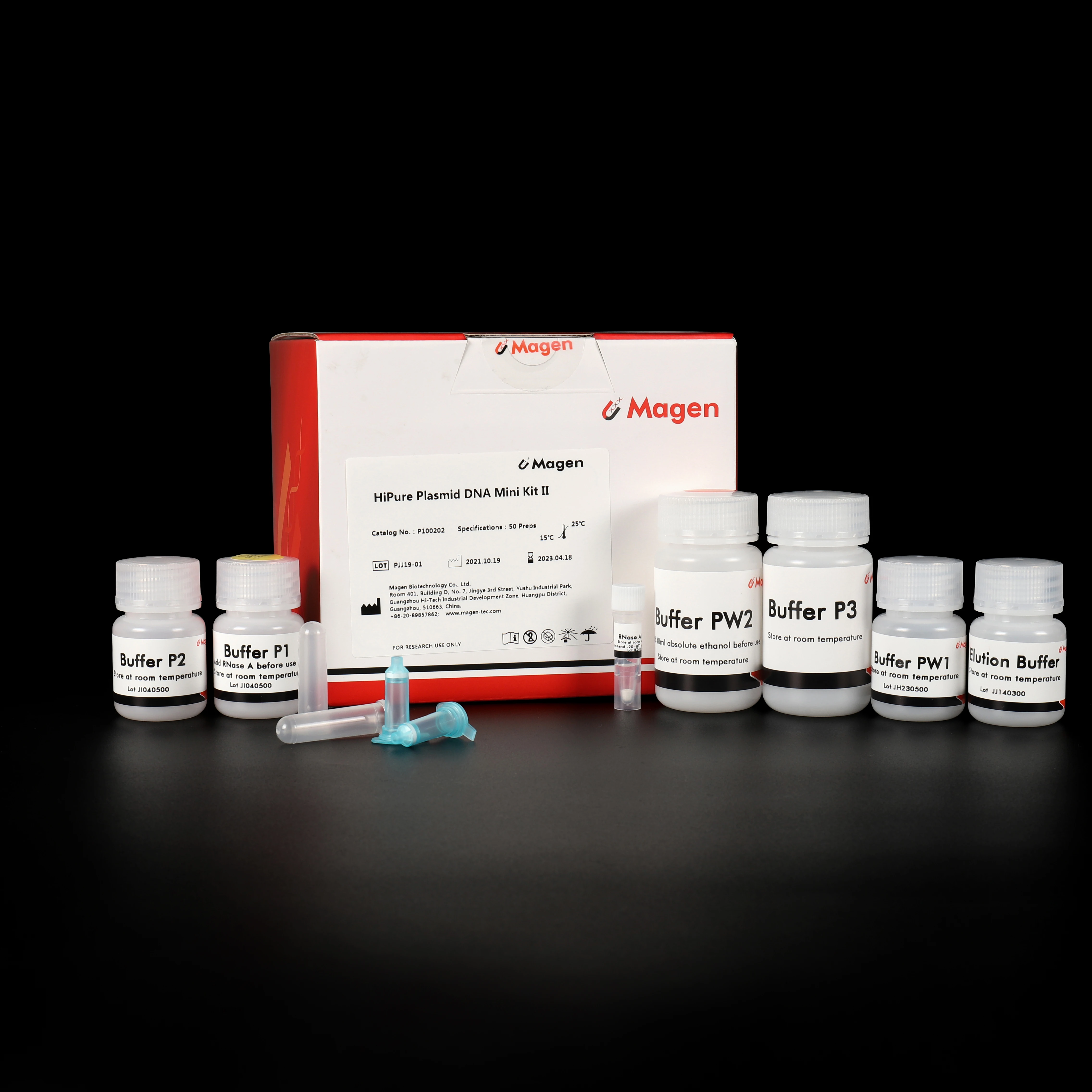 HiPure Plasmid DNA Mini Kit II, P1002, Plasmid miniprep kit DNA extraction kit