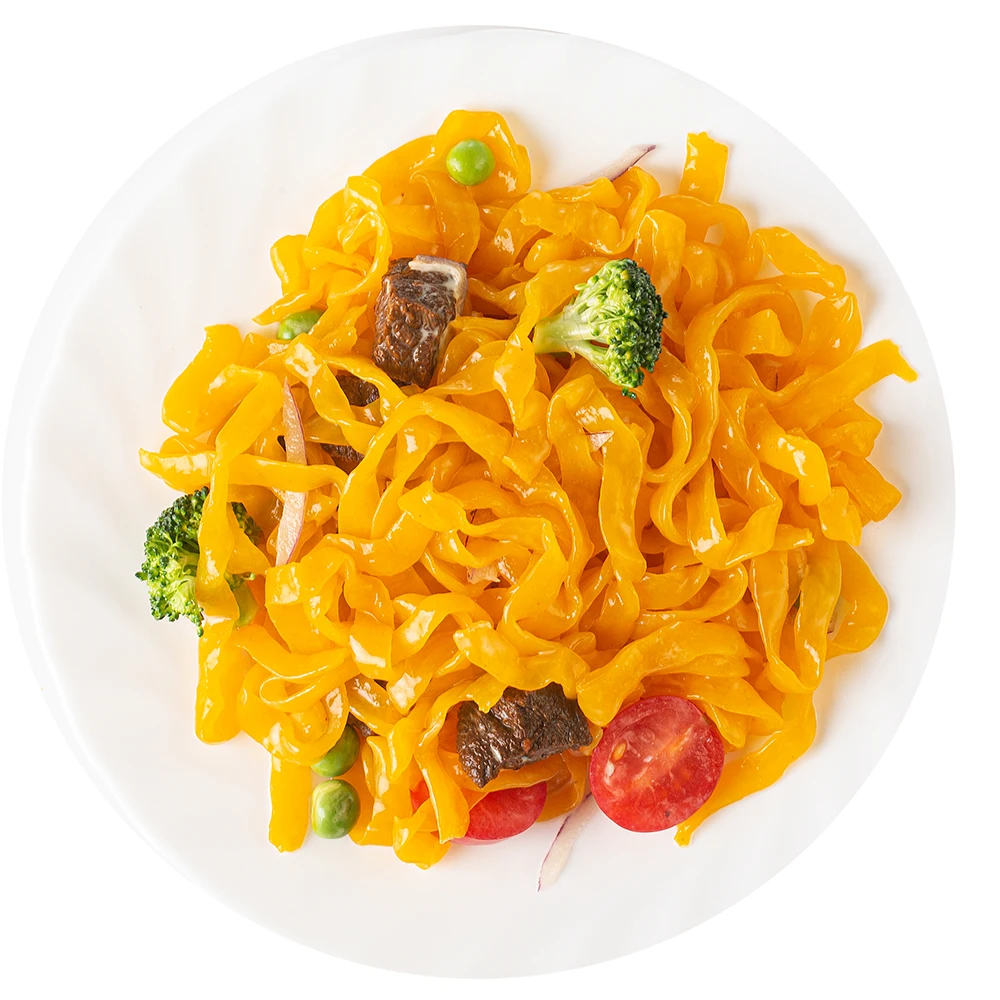 Konjac Noodle  Keto Fettuccine Pasta Paleo-Friendly Sugar-Free Gluten-Free Vegan Carrot Flavor