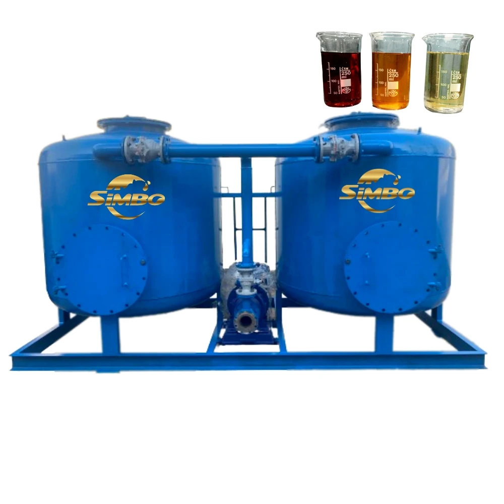 filtering equipment industrial  pressure oil filter recycling machine used oil filter machine