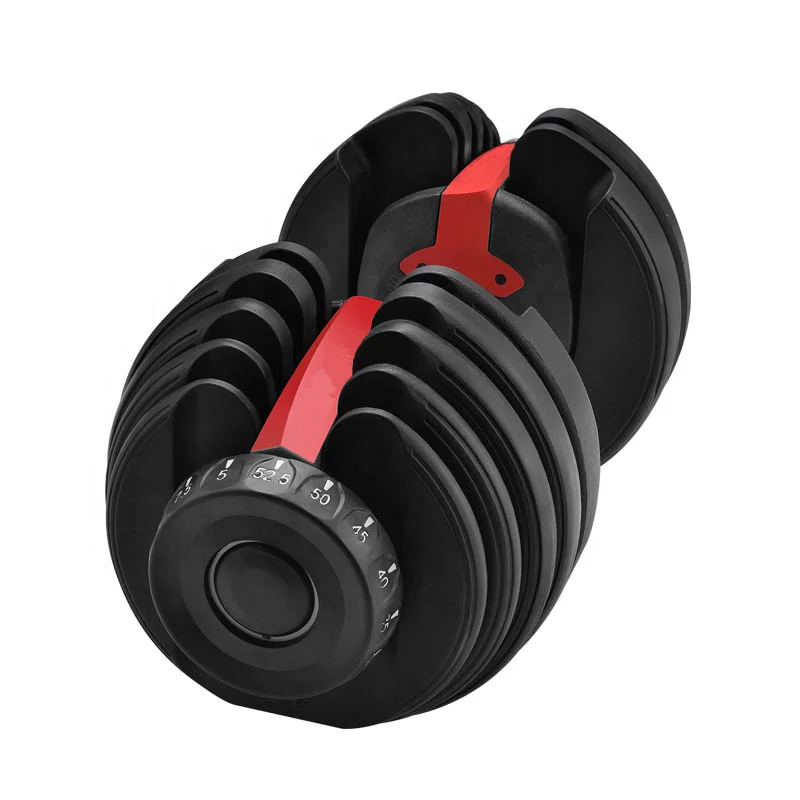 
Hot Selling European and American Family Fitness 24kg 40kg 52.5lb 90lb Adjustable Dumbbell Set 