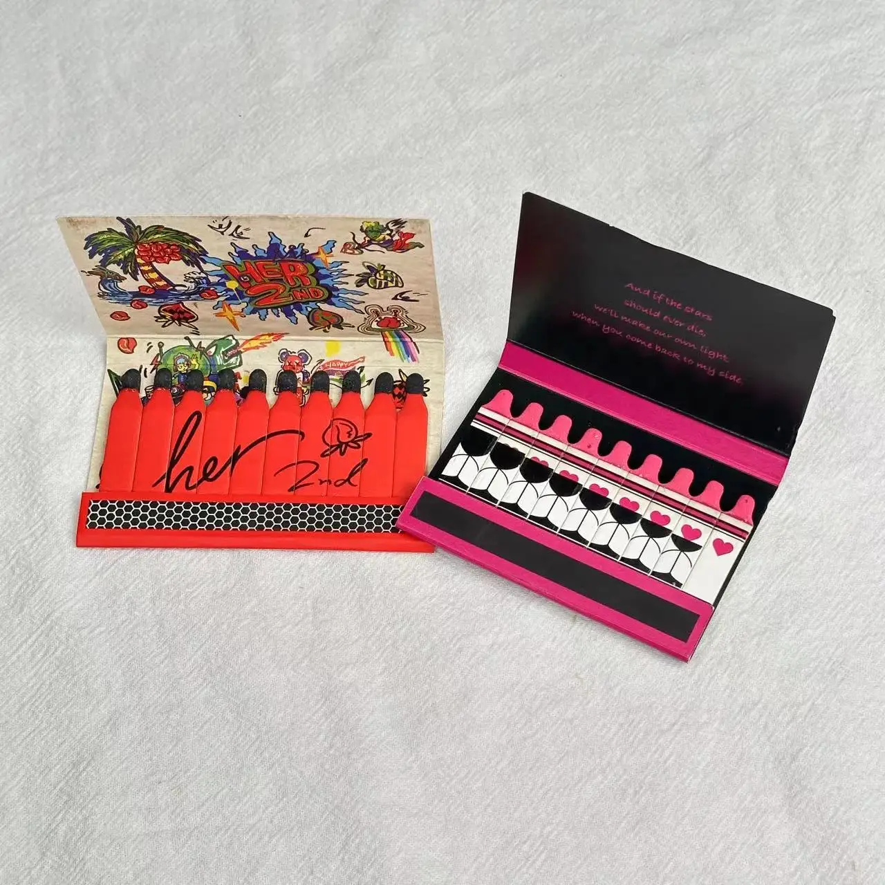 RSPMATCH Custom paper book matches matchbook as promotion gifts candle cigar matches