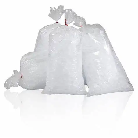 10 lb  8lb transparent food grade LDPE  Plastic customization  logo printing freezer bags Ice bags with  twist Ties