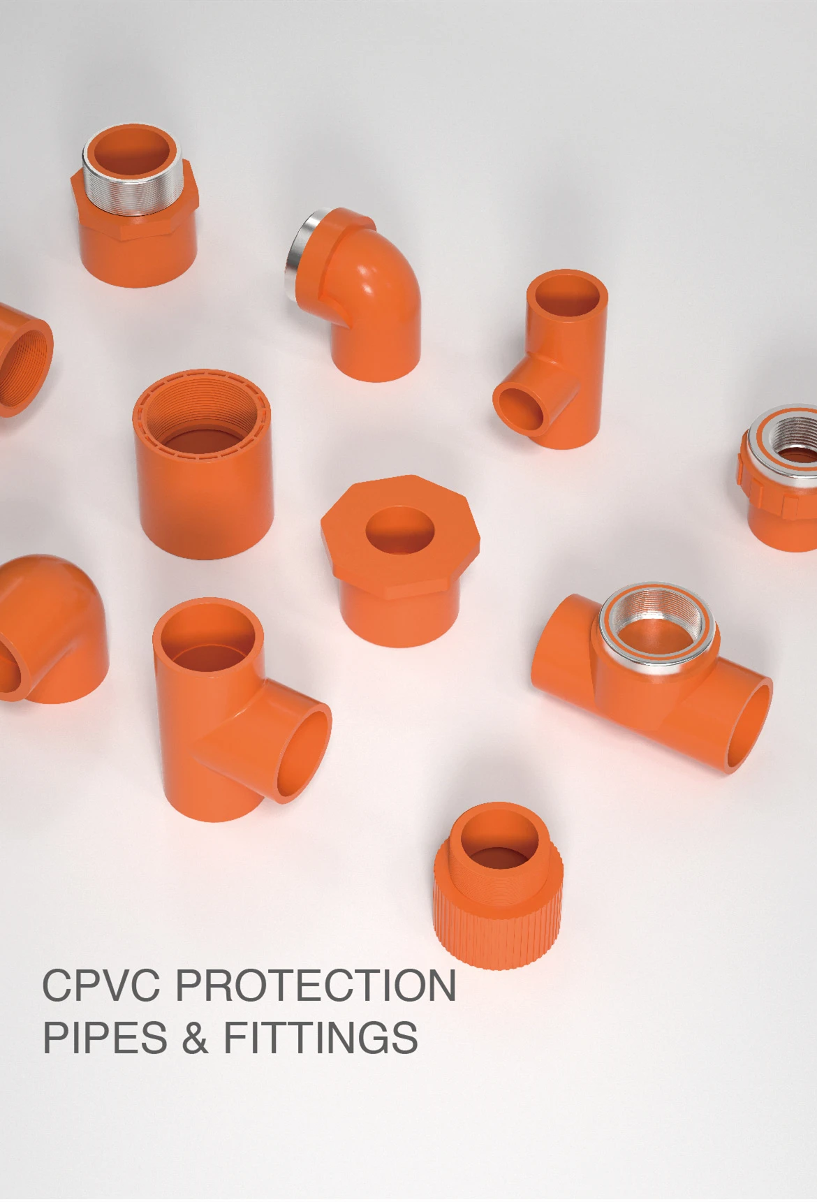 50 Year Warranty ASTM F442 CPVC Fire Protection Pipes and Fittings Pressure Coupling