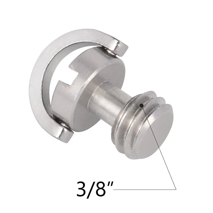 Customized stainless steel 1/4 D ring screw for camera tripod