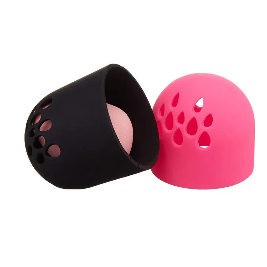 Makeup Sponge Display Rack Cosmetic Blender Sponge Case Puff Holder Soft Silicone Powder Puff Drying Holder Egg Stand Beauty Pad