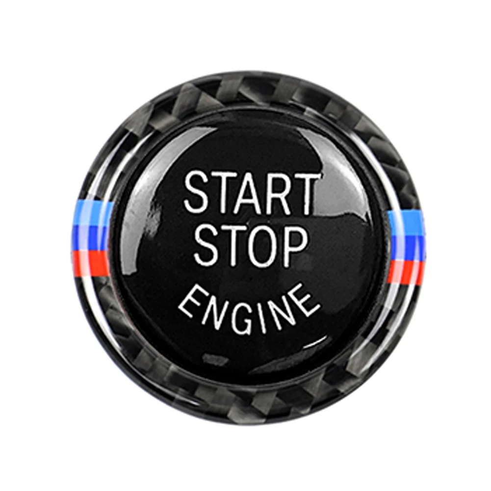 Engine Start Stop Button Replace Cover Trim Sticker for BMW E90 E92 E93 320i Sticker Cover Trim Car Interior Styling Accessories
