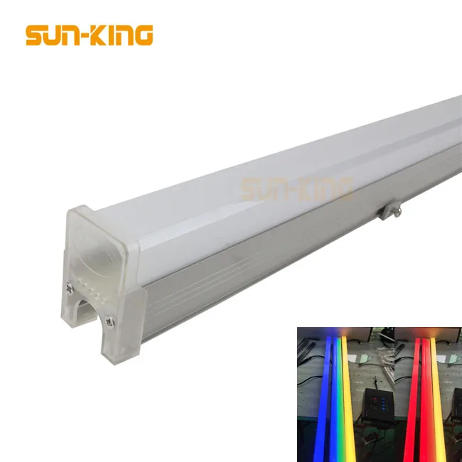 Colorful outer wall waterproof ip65 24VDC RGBW DMX512 control 1M pixel bar lamp led linear landscape lighting