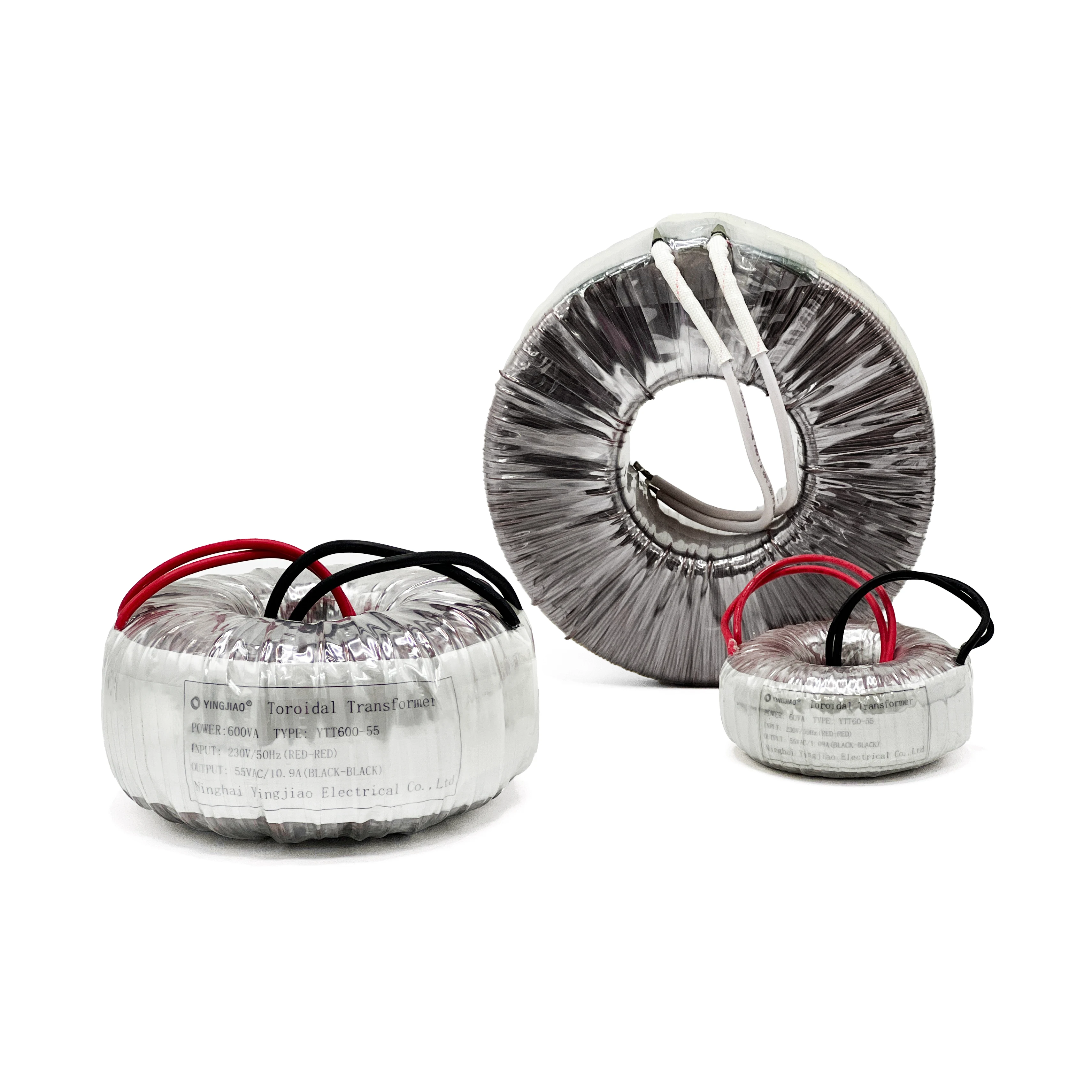 Electric power toroidal transformer for audio amplifiers 380v to 220v