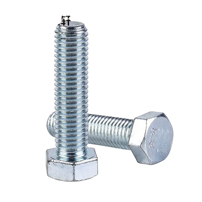 Factory price high quality hex bolt din 931 zinc plated metric thread din931 hex head bolt