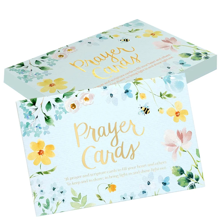 Hot Wholesale Customized Design Print Prayer Cards Custom Christian Church Bible Catholic Daily Prayers Card Printing