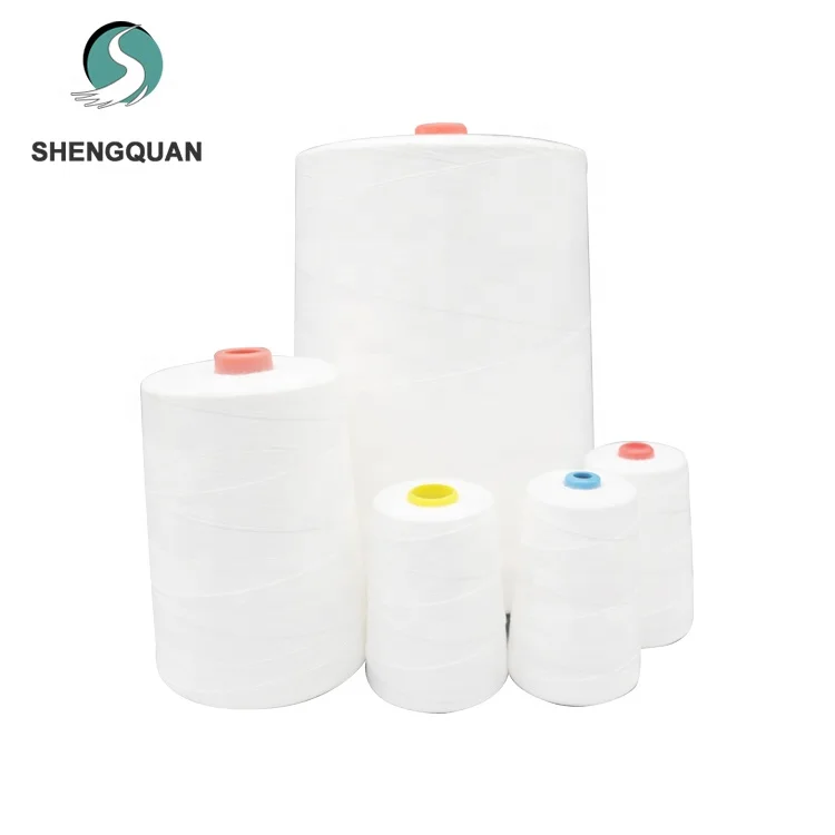 100% полиэфирная швейная нить для закрытия сумки 12/4