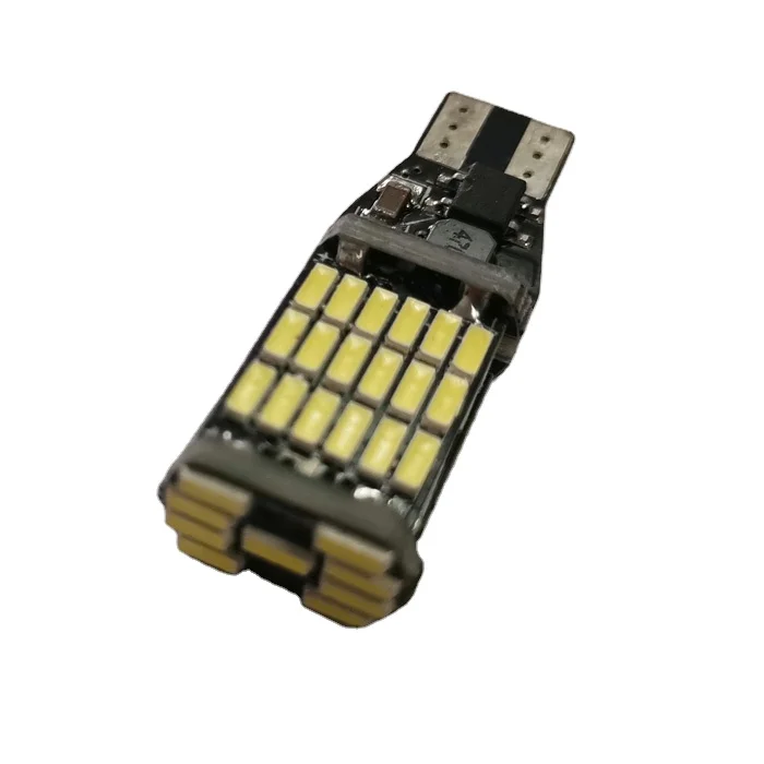 Суперъяркая Светодиодная лампа Canbus 45-SMD 921 T15 W16W 4014 для фонарей заднего хода угол обзора 360 суперъяркая
