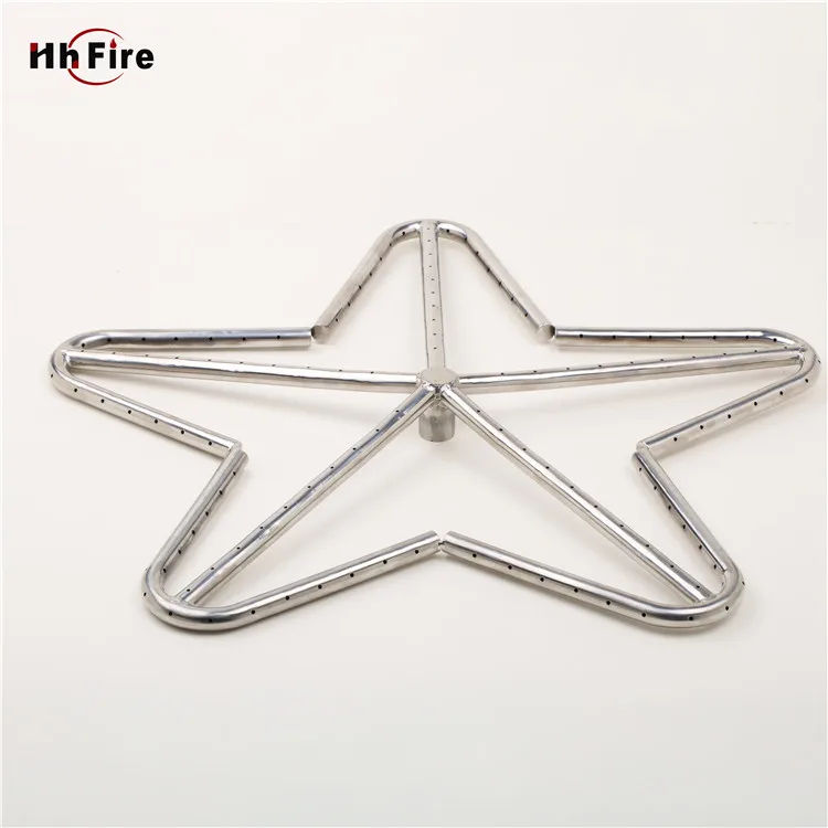 DIY design gas burner for fire pit and fireplace